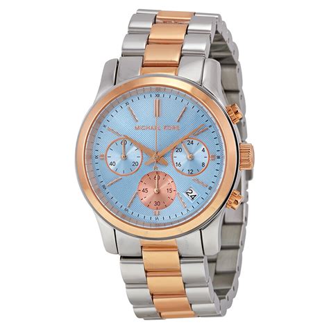 michael kors two tone watch|michael kors runway chronograph.